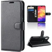 Screen Guard Professional Housse cuir Xiaomi Redmi Note 7 Leather Guard (Xiaomi Redmi Note 7), Coque pour téléphone portable, Noir