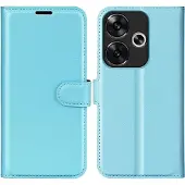 Screen Guard Professional Housse cuir Xiaomi Poco F6 Leather Guard (Xiaomi Poco F6), Coque pour téléphone portable, Bleu, Noir