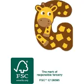 Small Foot Petit pied - Lettre enfant animaux en bois - G