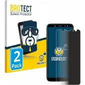 BROTECT Film anti-regards Anti-Spy Privacy Film de protection contre la lumière bleue (Samsung Galaxy J6 (2018)), Téléphone portable : film de protection, Bleu