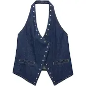 Pull&Bear Haut bleu foncé
