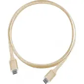 Silverstone Cable USB-C - USB-C 0.5 m Gold (52039) (0.50 m)