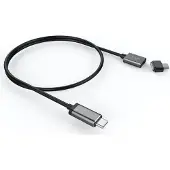LMP -USB-C (m) vers USB-C (m) Câble de charge magnétique de sécurité, jusqu'à 100 W, 3,0 m, gris espace