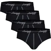 Sloggi Slip bleu fumé / noir / blanc
