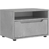 vidaXL Armoire TV VISNES gris béton 60x40x38 cm Bois composite
