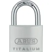 ABUS 64TI/20 B/DFNLI Titalium-Vorhängeschloss vers. schl. SB verpackt 20mm