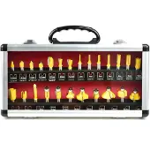 GEKO Set de fraises à bois façonnées 25pcs G01203