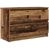 vidaXL Armoire TV imitation bois ancien 80x35x54 cm Bois composite
