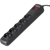 ActiveJet ACP-5GN 3M CZ multiprise 5 sortie(s) CA Intérieure Noir