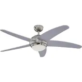 WESTINGHOUSE Ventilateur Bendan avec éclairage, argent - , Bendan, Gris, Salon / séjour, Bois, Moderne