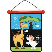Scratch 276182022 Jeu de fléchettes pour enfants, cible et fléchettes, motif Safari, medium