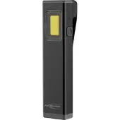 Ansmann LED Lampe de travail à accu Mini-Booster 500R, noire avec bloc d'accumulateurs Li-Po intégré, flux lumineux : 500 lumens, éclairage - 1 pièce (1600-0504)