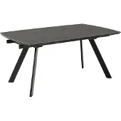 Ebuy24 Blackburn table de salle à manger 97x160/240cm avec plateaux supplémentaires noir.