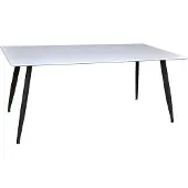 Ebuy24 Polar table de salle à manger 90x180 cm blanc.