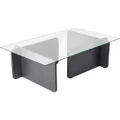 Skye Decor , Flavio - Anthracite, table basse, anthracite, verre trempé à 100 %, 105 x 65 x 30 cm