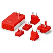 TwelveSouth PlugBug Chargeur Mural EU/UK (120W) – Intégration de la technologie Apple Find My – Design ultra-fin alimenté par GaN – Livraison d'énergie intelligente pour charger plusieurs appareils