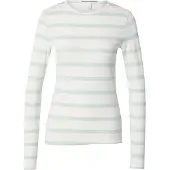 QS T-shirt menthe / blanc