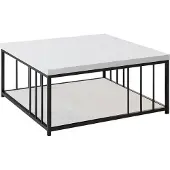 Skye Decor , Zenn - White, Black, Tables basses, blanc, 90 x 40 x 90 cm