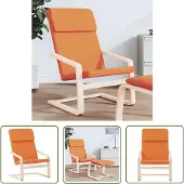 The Living Store fauteuil de relaxation tissu jaune foncé