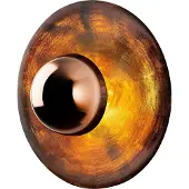 Opviq , Kurt - 13352, Applique murale, CORPS MÉTALLIQUE, cuivre, 48 x 48 x 35 cm