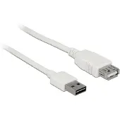 DeLOCK Easy - Rallonge de câble USB - USB (M) reversible pour USB (F) - USB 2.0 - 2 m - blanc