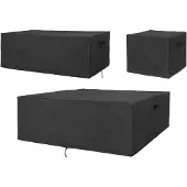 Ebuy24 Luksus enrobage meubles de patio lot de 3 pièces noir.