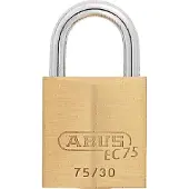 ABUS Cadenas à cylindre 75/30 gl.-7341 Largeur du corps de serrure 30 mm Laiton à fermeture identique