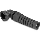 DeLOCK Passe-câble avec protection anti-traction 90 coudé PG21 noir