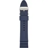 Fossil Bracelet en Silicone Bleu 22 mm