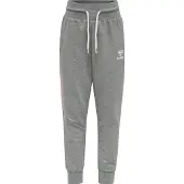 Hummel Pantalon 'Onny' gris chiné / rose pastel / blanc