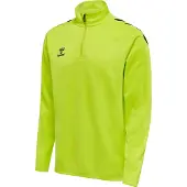 Hummel Sweat de sport jaune fluo / noir