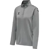 Hummel Sweat de sport gris chiné / noir