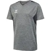 Hummel T-Shirt fonctionnel 'Authentic' anthracite / gris chiné / blanc