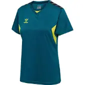 Hummel T-shirt fonctionnel 'AUTHENTIC' jaune / gris / pétrole / noir