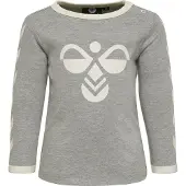 Hummel T-Shirt gris chiné / blanc