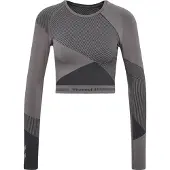 Hummel Unity Seamless Crop Long Sleeve Top Noir XL Femme
