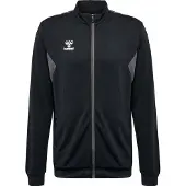 Hummel Veste de survêtement 'Authentic' gris / noir / blanc