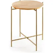 Skye Decor , Shb-004-A, Table basse, 100 % BOIS, Or, 46 x 46 x 56 cm