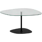 Skye Decor , Soho - Transparent, Noir, Table basse, 100 % verre trempé, Transparent, 85 x 67 x 40 cm