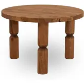 Skye Decor , Ida 60 - Chesnut, table basse, 100 % BOIS MASSIF, châtaignier, 60 x 60 x 40 cm