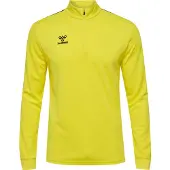 Hummel Sweat de sport 'AUTHENTIC' jaune citron / noir / blanc