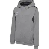 Hummel Sweat de sport 'Authentic' gris chiné / noir / blanc
