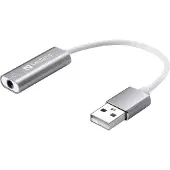Sandberg Headset USB converter (USB), Carte son, Argent