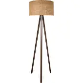 Lux.pro Lampadaire 'Newport' 1 x E27 brun