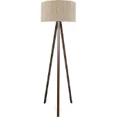 Lux.pro Lampadaire 'Newport' 1 x E27 marron clair
