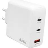 Aqiila AQWCW4PBI120W928 Chargebird W4 GaN-Ladeadapter weiß, 120 Watt