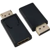 Helos - Videoadapter - DisplayPort Stecker zu HDMI Gefäß - Schwarz - 1080p-Unterstützung