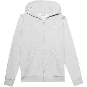 4F Femmes, Pull-over, Sweat-shirt femme F0956 cool gris clair chiné 4FWSS24TSWSF0956 27M S, Gris, (S)