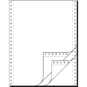 Sigel Papier informatique DIN en continu, 240 x 30,48 cm (12"), A4 3 plis, 60/53/57 g/qm, SD, autocopiant