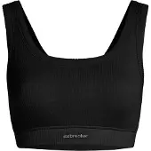 Icebreaker Soutien-gorge de sport 'Lotus' noir